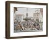 Carnevale a Roma, 1816-Bartolomeo Pinelli-Framed Giclee Print