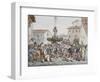 Carnevale a Roma, 1816-Bartolomeo Pinelli-Framed Giclee Print