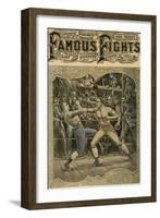 Carney Banged the Right on His Jaw with All His Force, 1880s-null-Framed Giclee Print