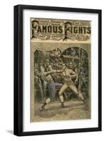 Carney Banged the Right on His Jaw with All His Force, 1880s-null-Framed Giclee Print