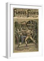 Carney Banged the Right on His Jaw with All His Force, 1880s-null-Framed Giclee Print