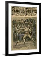 Carney Banged the Right on His Jaw with All His Force, 1880s-null-Framed Giclee Print