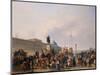 Carnival at Pont Neuf, 1830-Guillaume Frederic Ronmy-Mounted Giclee Print