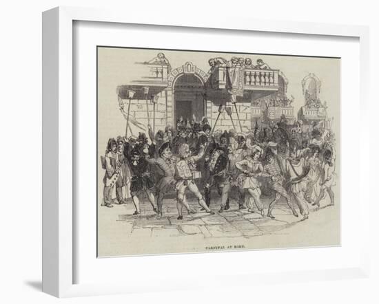 Carnival at Rome-null-Framed Giclee Print