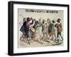 Carnival at the Theatre of S. Gallo and S. Benedetto, 1856-null-Framed Giclee Print