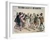 Carnival at the Theatre of S. Gallo and S. Benedetto, 1856-null-Framed Giclee Print