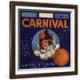 Carnival Brand - Anaheim, California - Citrus Crate Label-Lantern Press-Framed Art Print