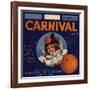 Carnival Brand - Anaheim, California - Citrus Crate Label-Lantern Press-Framed Art Print