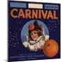 Carnival Brand - Anaheim, California - Citrus Crate Label-Lantern Press-Mounted Art Print