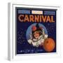 Carnival Brand - Anaheim, California - Citrus Crate Label-Lantern Press-Framed Art Print