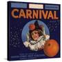 Carnival Brand - Anaheim, California - Citrus Crate Label-Lantern Press-Stretched Canvas