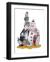 Carnival Cats-Bill Bell-Framed Giclee Print