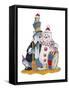Carnival Cats-Bill Bell-Framed Stretched Canvas