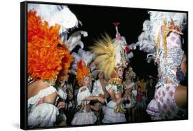 Carnival, Corrientes, Northern Argentina, Argentina, South America-Walter Rawlings-Framed Stretched Canvas