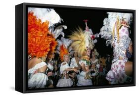 Carnival, Corrientes, Northern Argentina, Argentina, South America-Walter Rawlings-Framed Stretched Canvas