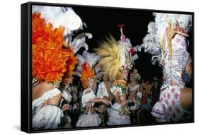 Carnival, Corrientes, Northern Argentina, Argentina, South America-Walter Rawlings-Framed Stretched Canvas