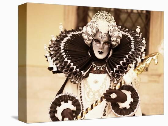 Carnival Costume, Venice, Veneto, Italy-Simon Harris-Stretched Canvas