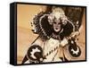 Carnival Costumes, Venice, Veneto, Italy, Europe-Harris Simon-Framed Stretched Canvas