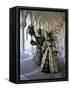 Carnival Costumes, Venice, Veneto, Italy-Simon Harris-Framed Stretched Canvas