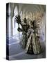 Carnival Costumes, Venice, Veneto, Italy-Simon Harris-Stretched Canvas