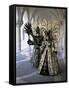 Carnival Costumes, Venice, Veneto, Italy-Simon Harris-Framed Stretched Canvas