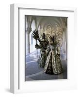 Carnival Costumes, Venice, Veneto, Italy-Simon Harris-Framed Photographic Print