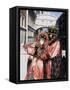 Carnival Costumes, Venice, Veneto, Italy-Simon Harris-Framed Stretched Canvas