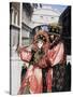 Carnival Costumes, Venice, Veneto, Italy-Simon Harris-Stretched Canvas