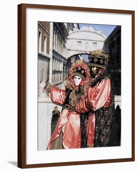 Carnival Costumes, Venice, Veneto, Italy-Simon Harris-Framed Photographic Print