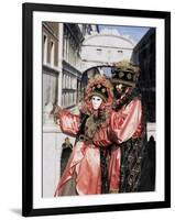 Carnival Costumes, Venice, Veneto, Italy-Simon Harris-Framed Photographic Print