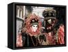 Carnival Costumes, Venice, Veneto, Italy-Simon Harris-Framed Stretched Canvas