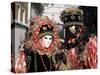 Carnival Costumes, Venice, Veneto, Italy-Simon Harris-Stretched Canvas