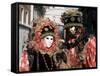 Carnival Costumes, Venice, Veneto, Italy-Simon Harris-Framed Stretched Canvas