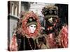 Carnival Costumes, Venice, Veneto, Italy-Simon Harris-Stretched Canvas