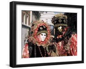 Carnival Costumes, Venice, Veneto, Italy-Simon Harris-Framed Photographic Print