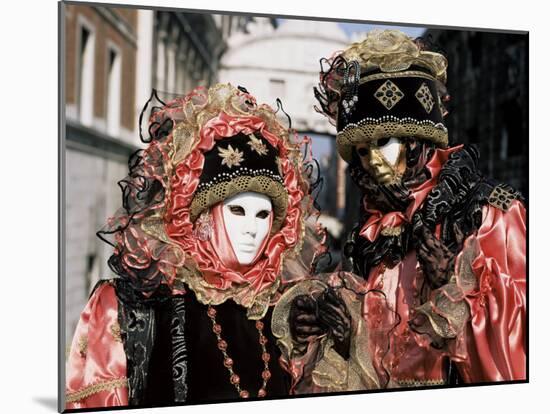 Carnival Costumes, Venice, Veneto, Italy-Simon Harris-Mounted Photographic Print