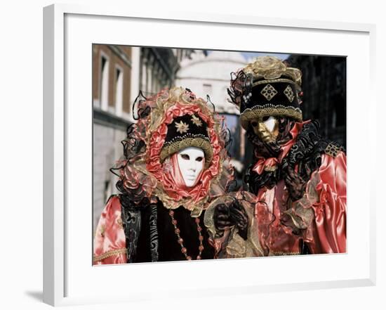 Carnival Costumes, Venice, Veneto, Italy-Simon Harris-Framed Photographic Print