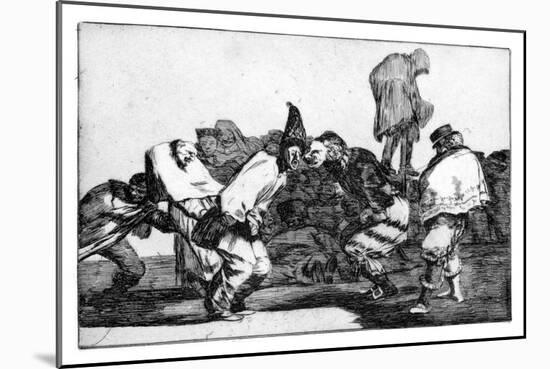 Carnival Fantasy, 1819-1823-Francisco de Goya-Mounted Giclee Print