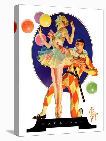 "Carnival,"February 25, 1933-Joseph Christian Leyendecker-Stretched Canvas