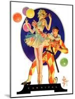"Carnival,"February 25, 1933-Joseph Christian Leyendecker-Mounted Premium Giclee Print