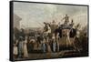 Carnival in 1810, Print by Philibert Louis Debucourt (1755-1832)-null-Framed Stretched Canvas
