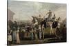 Carnival in 1810, Print by Philibert Louis Debucourt (1755-1832)-null-Stretched Canvas