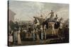 Carnival in 1810, Print by Philibert Louis Debucourt (1755-1832)-null-Stretched Canvas