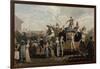 Carnival in 1810, Print by Philibert Louis Debucourt (1755-1832)-null-Framed Giclee Print