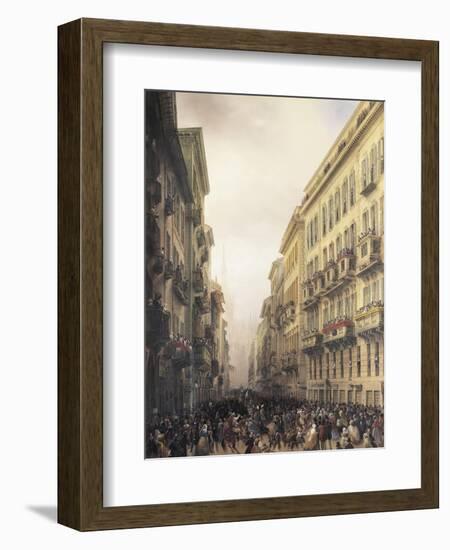 Carnival in Milan-Carlo Bossoli-Framed Giclee Print