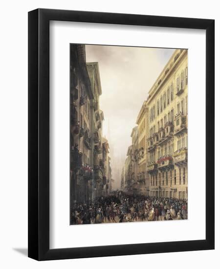 Carnival in Milan-Carlo Bossoli-Framed Giclee Print