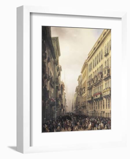 Carnival in Milan-Carlo Bossoli-Framed Giclee Print