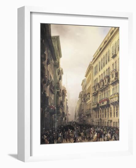 Carnival in Milan-Carlo Bossoli-Framed Giclee Print