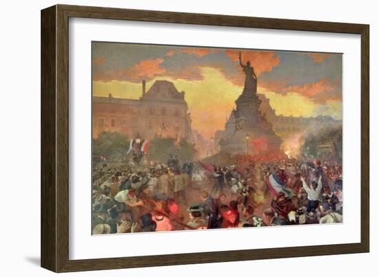 Carnival in Paris in Honour of the Russian Navy, 5th October 1893, 1900-Leon Bakst-Framed Giclee Print