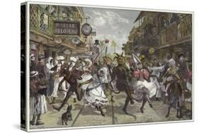 Carnival in Port of Spain, Trinidad-William Heysham Overend-Stretched Canvas